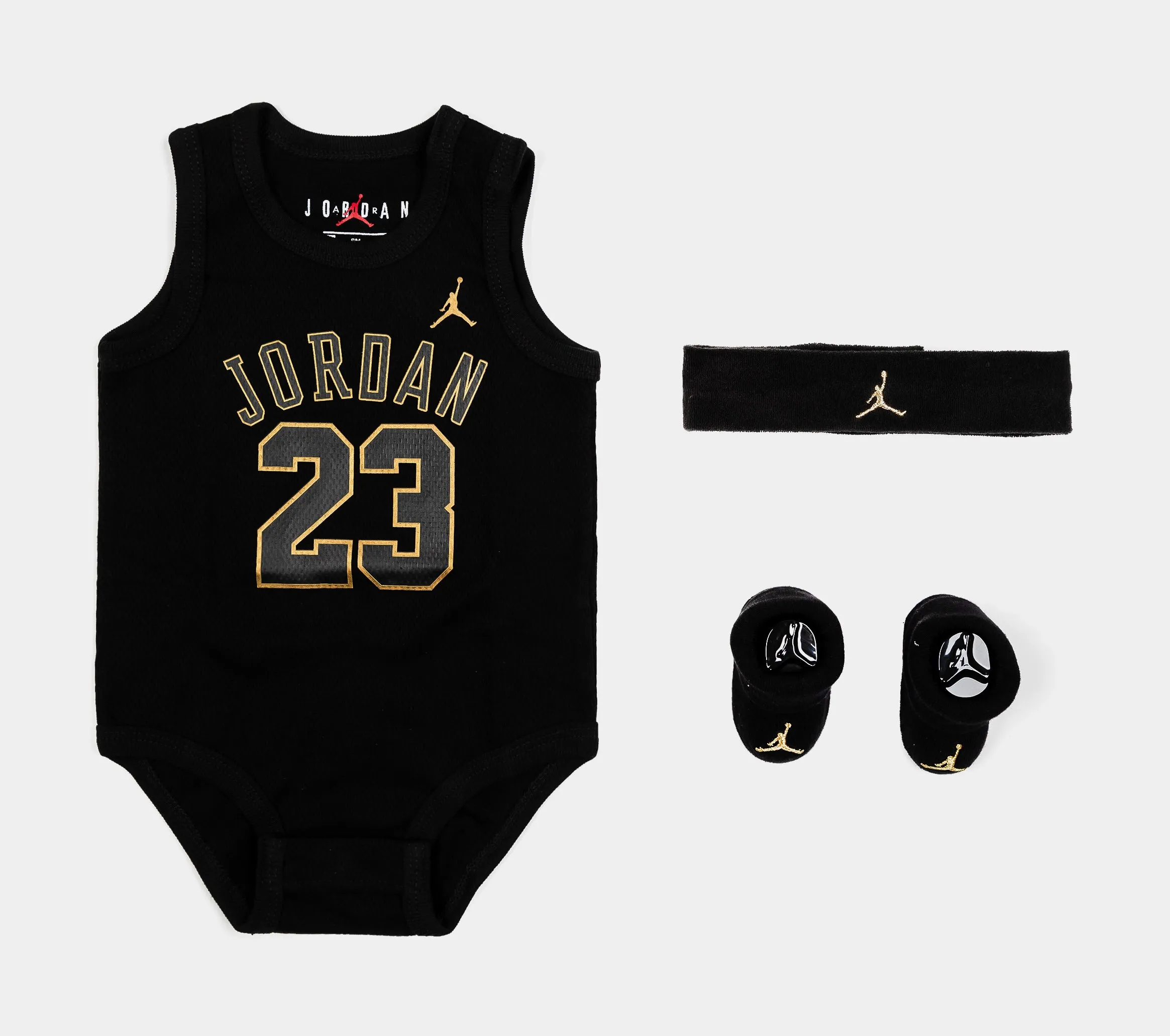 23 Jersey 3 Piece Set Infant Set (Black/Yellow)