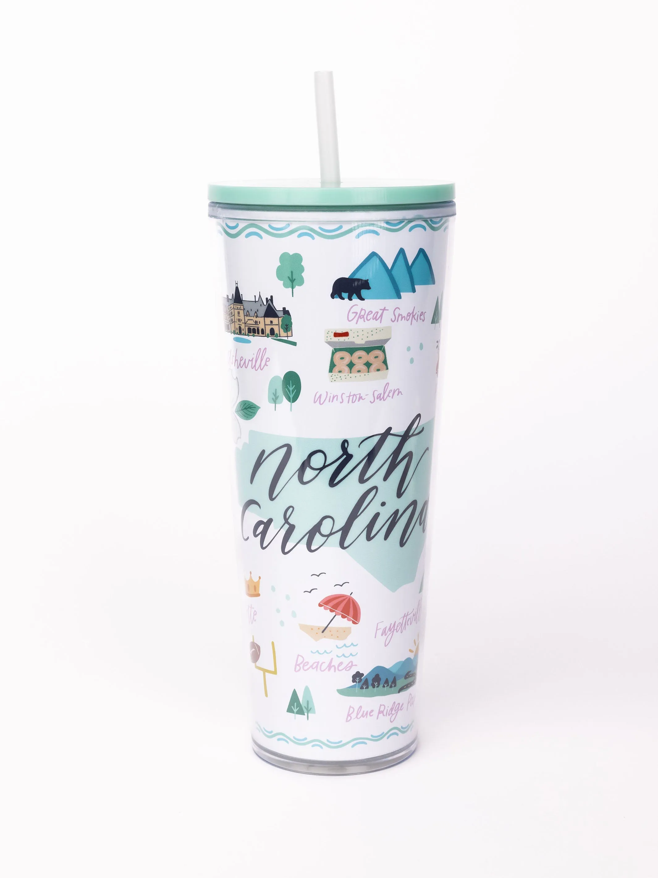 24oz Straw Tumbler | North Carolina