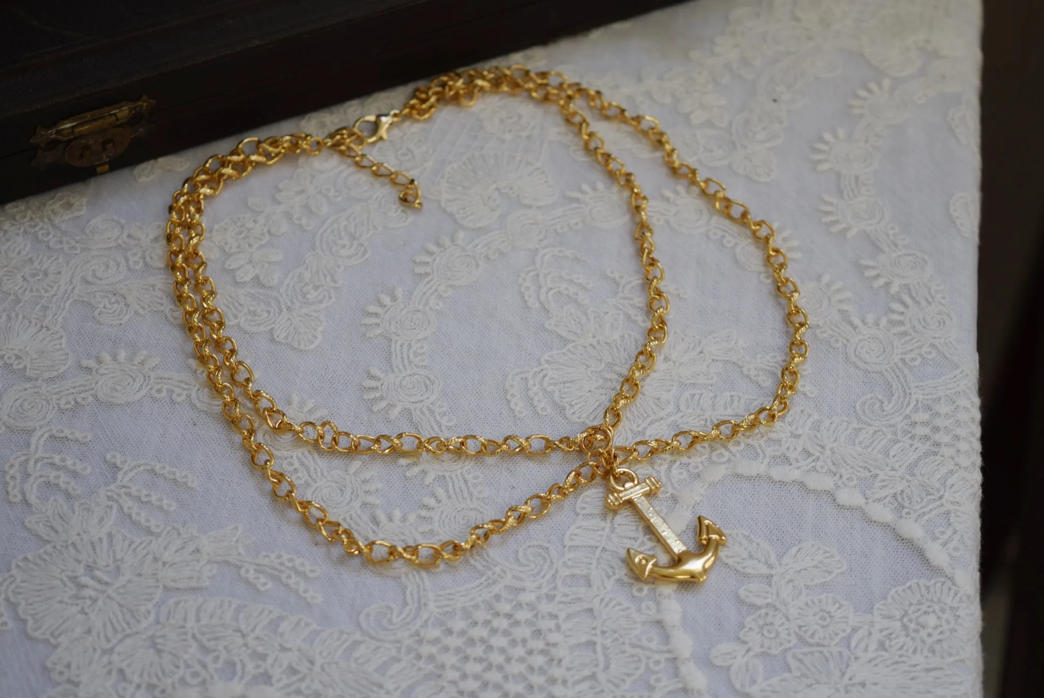 Anchor and Chain Necklace