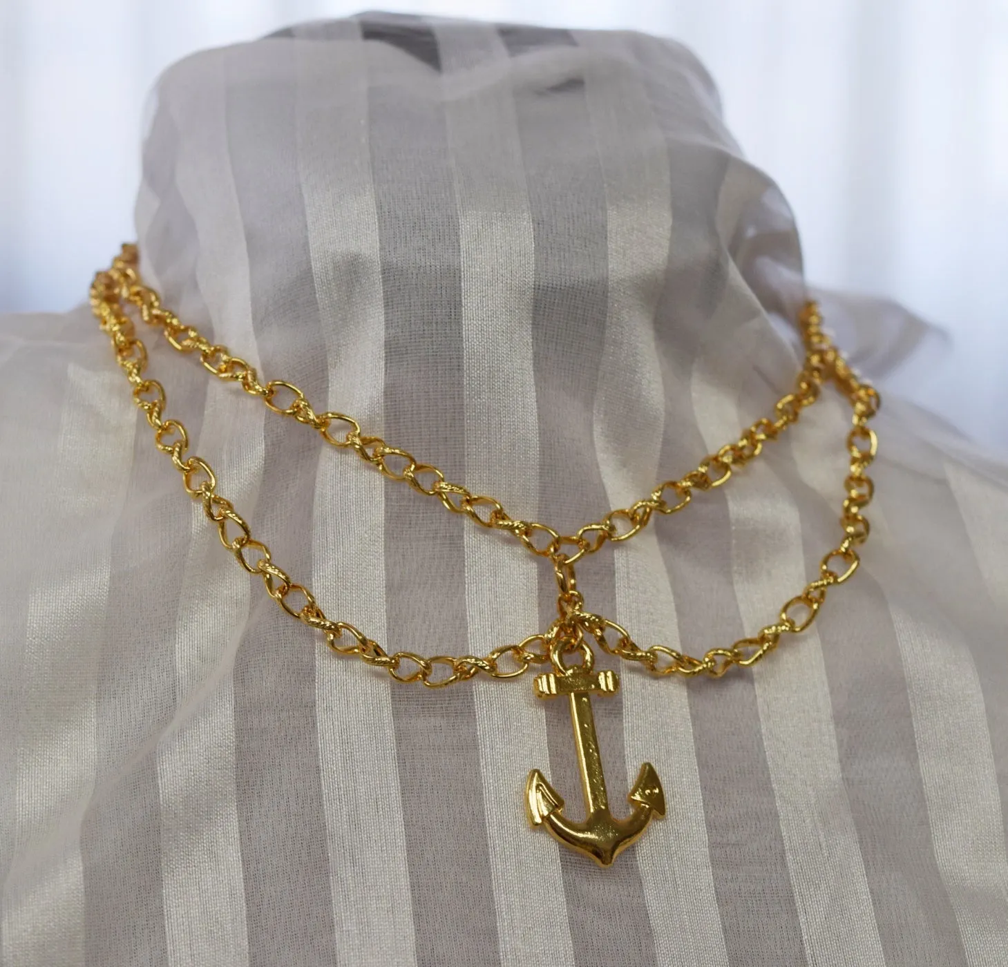 Anchor and Chain Necklace