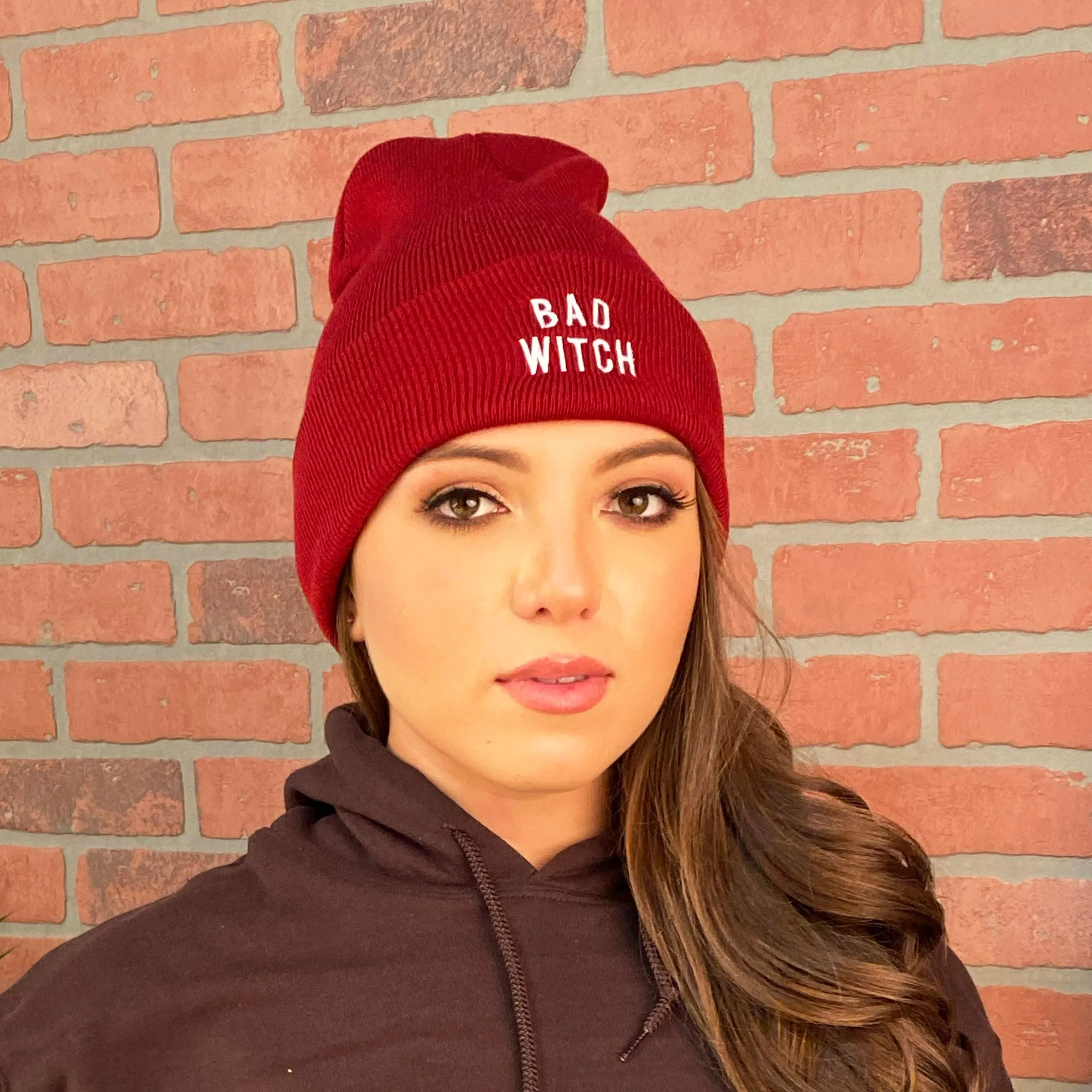 Bad Witch Cuffed Beanie Hat