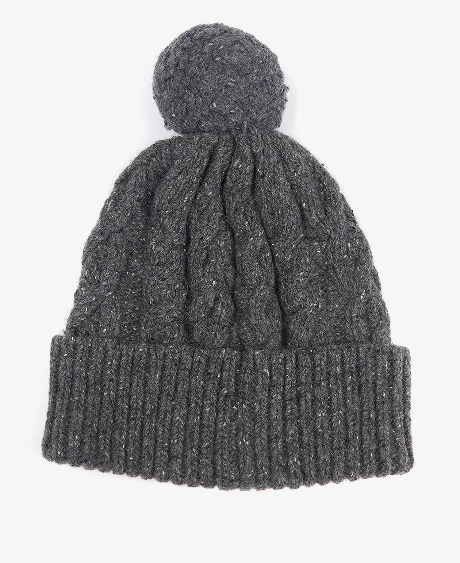 Barbour Mens 'Seaton Pom' Cable Knit Beanie Hat