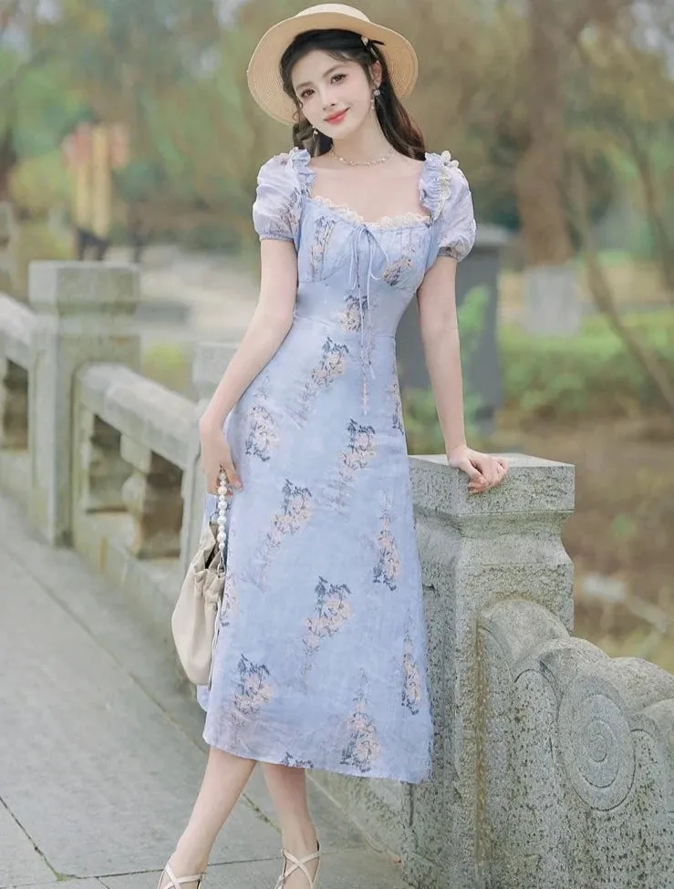 Betsy Blue Romantic Cottage Fairy Dress