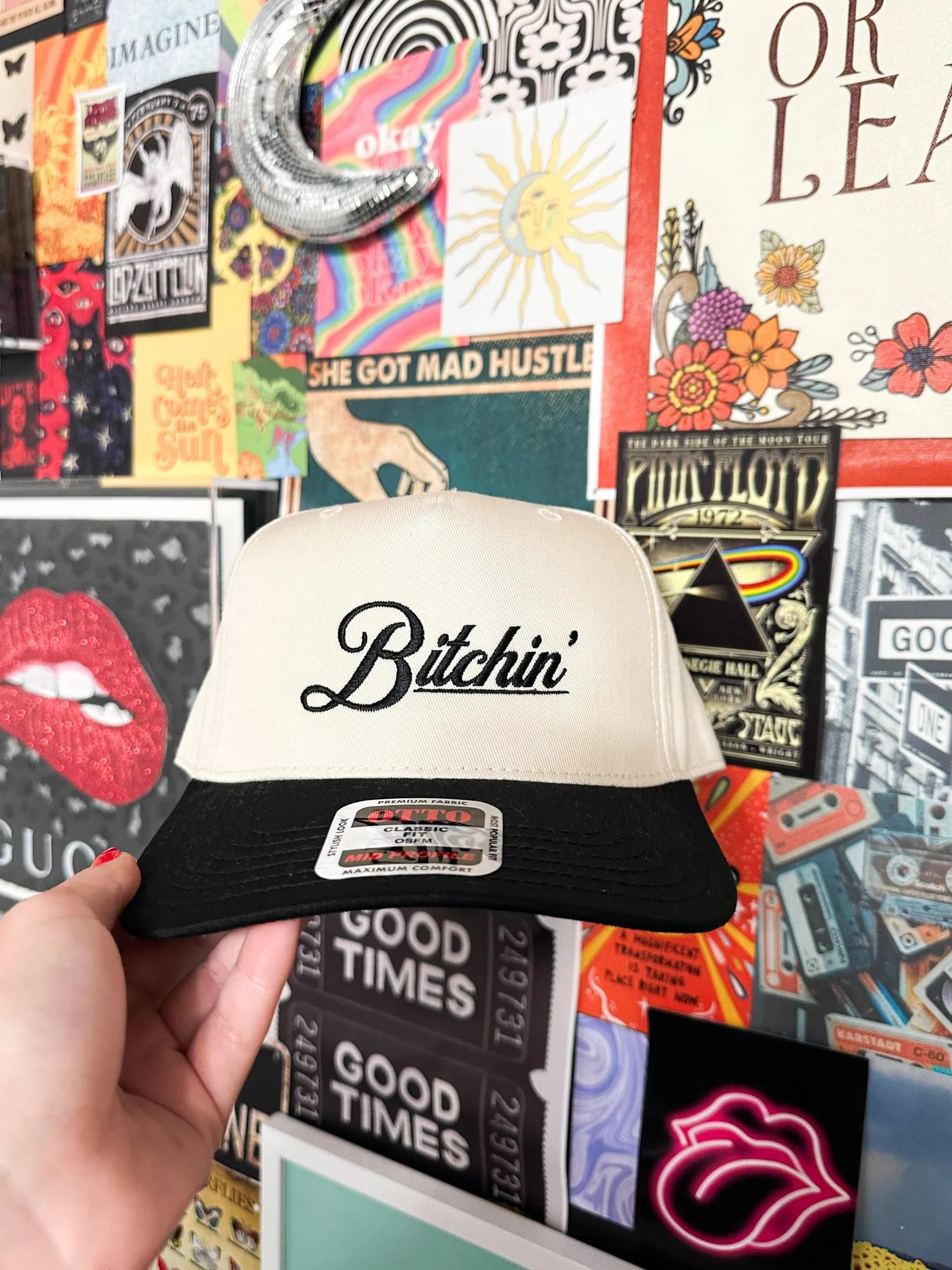 Bitchin' Embroidered Hat- Black