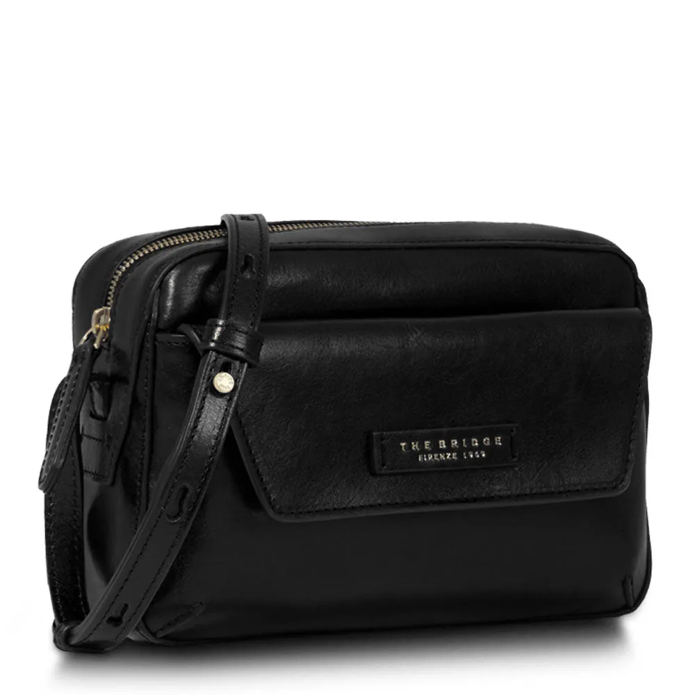 Borsa Donna a Tracolla THE BRIDGE linea Diana in Pelle Nera