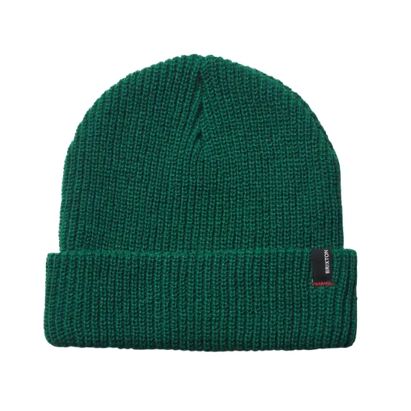 Sure! Heres an optimized title for the e-commerce product:

Mens Hunter Green Brixton Heist Beanie - Stylish Winter Headwear for Cold Weather