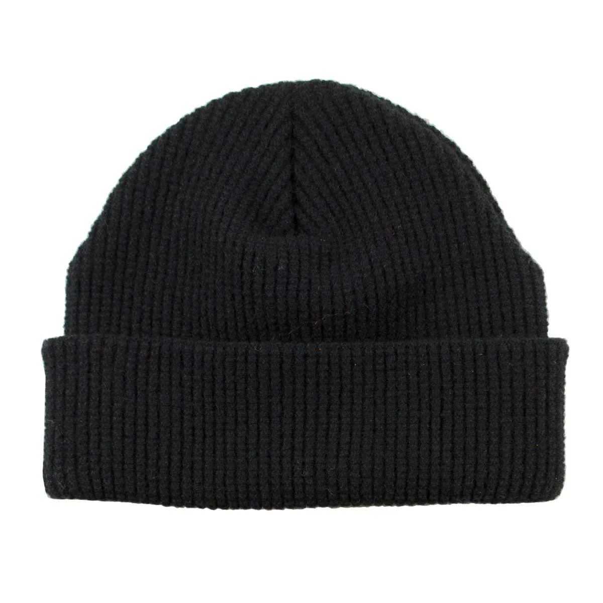 Luxury Black Waffle Beanie - 30% Cashmere Blend for Ultimate Warmth and Comfort