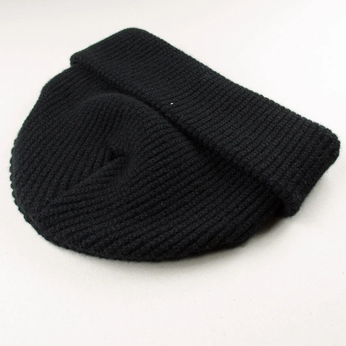 Luxury Black Waffle Beanie - 30% Cashmere Blend for Ultimate Warmth and Comfort