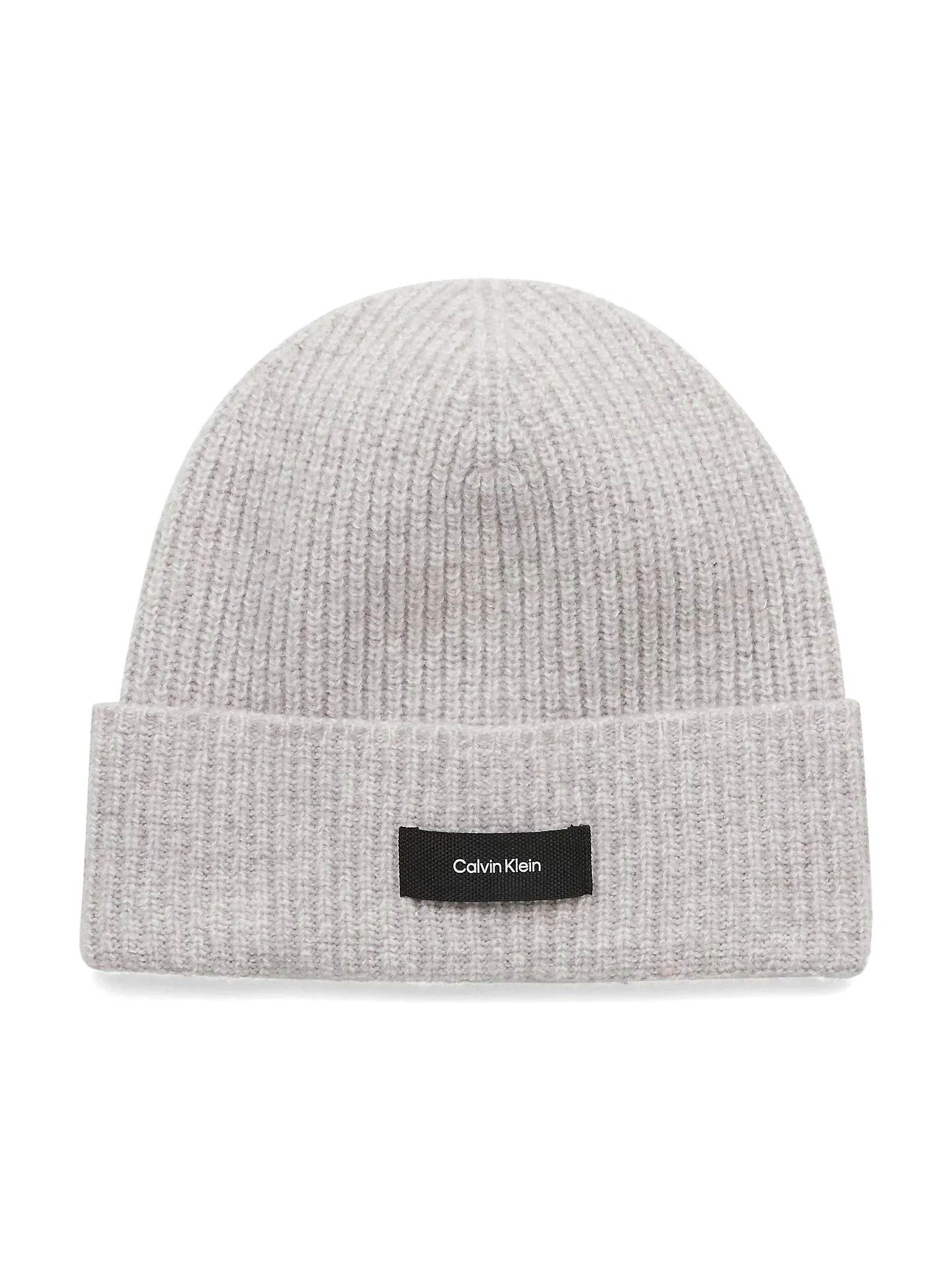 Calvin Klein Mens Daddy Wool Mix Rib Beanie Hat