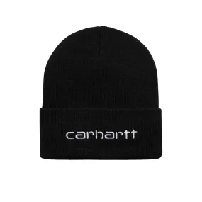 Cappello Carhartt WIP Script Beanie Nero / Bianco