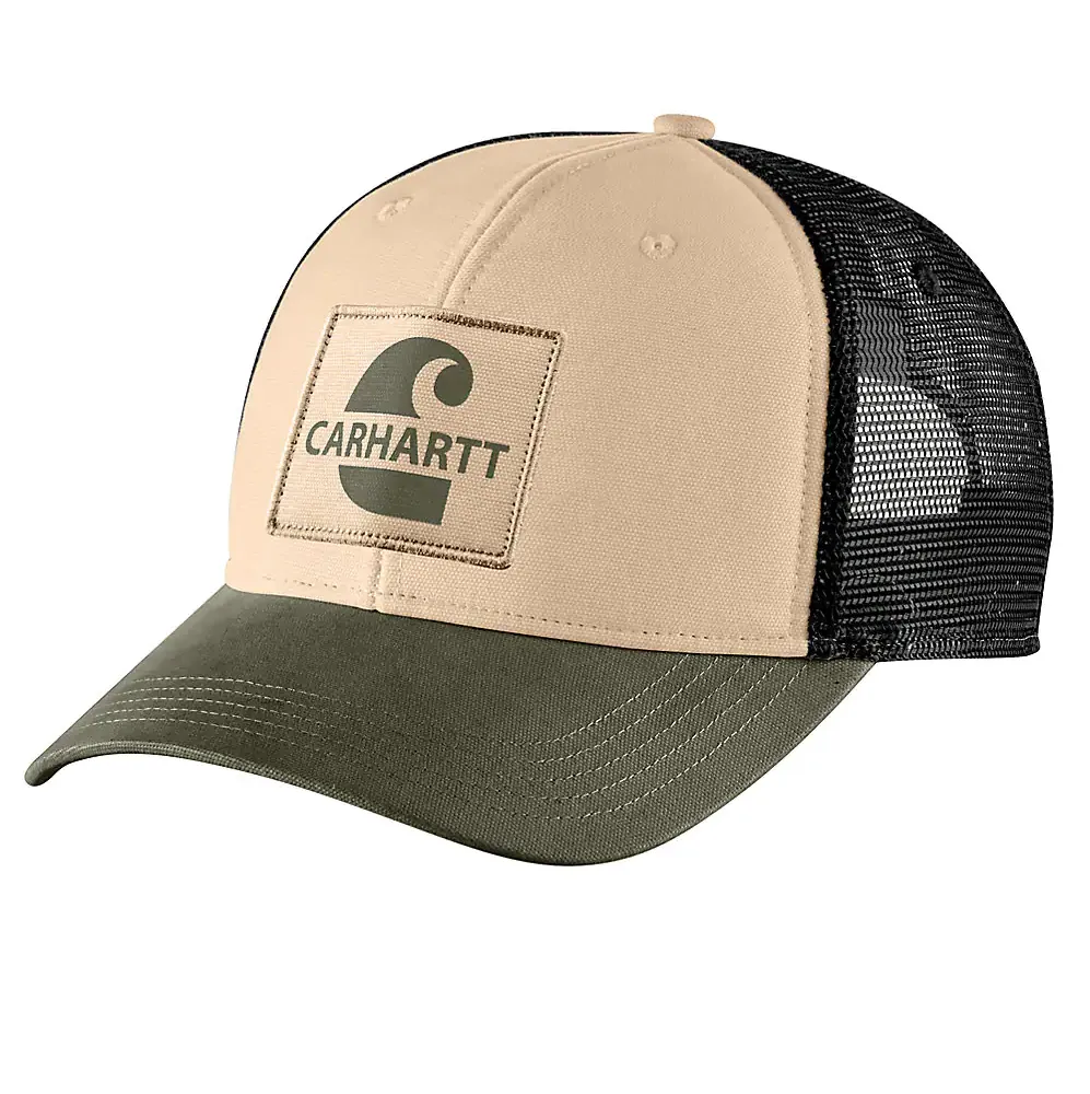 Carhartt Canvas Mesh-Back Logo Graphic Cap