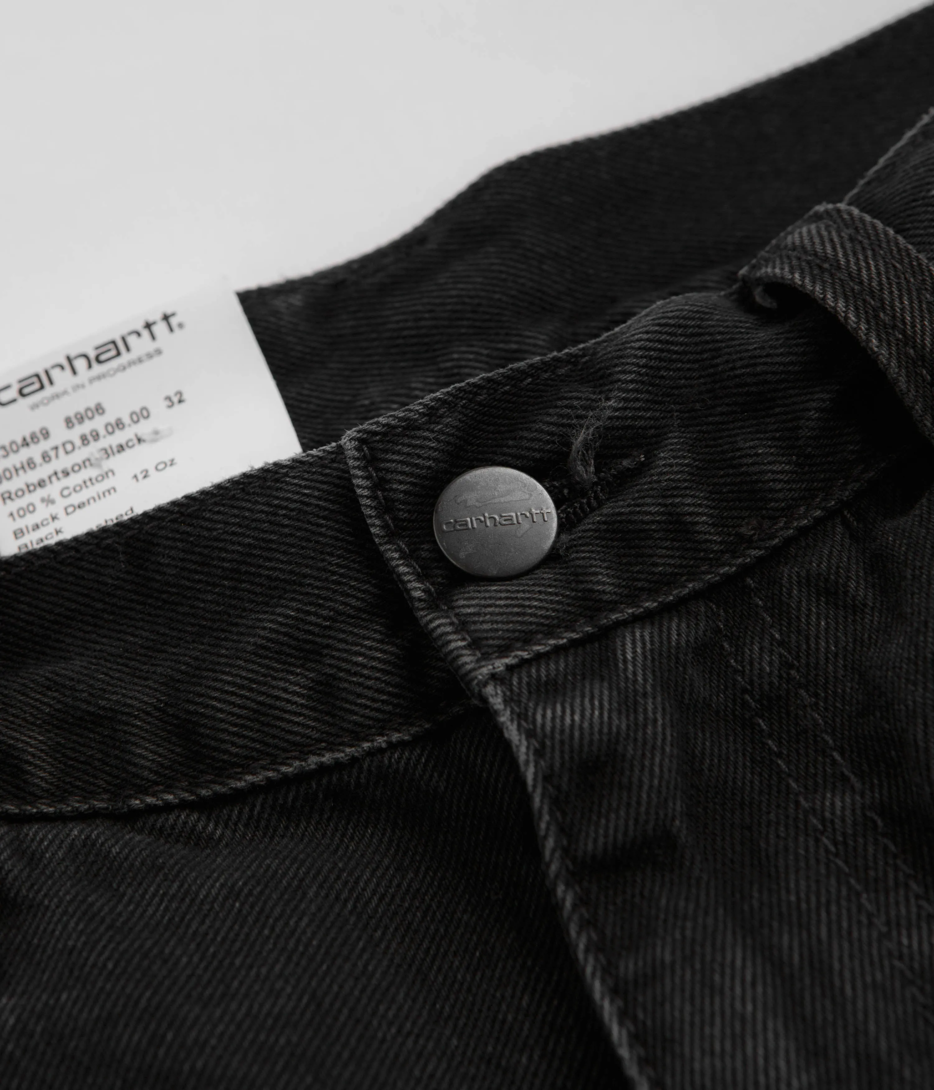 Carhartt Landon Shorts - Black Stone Washed