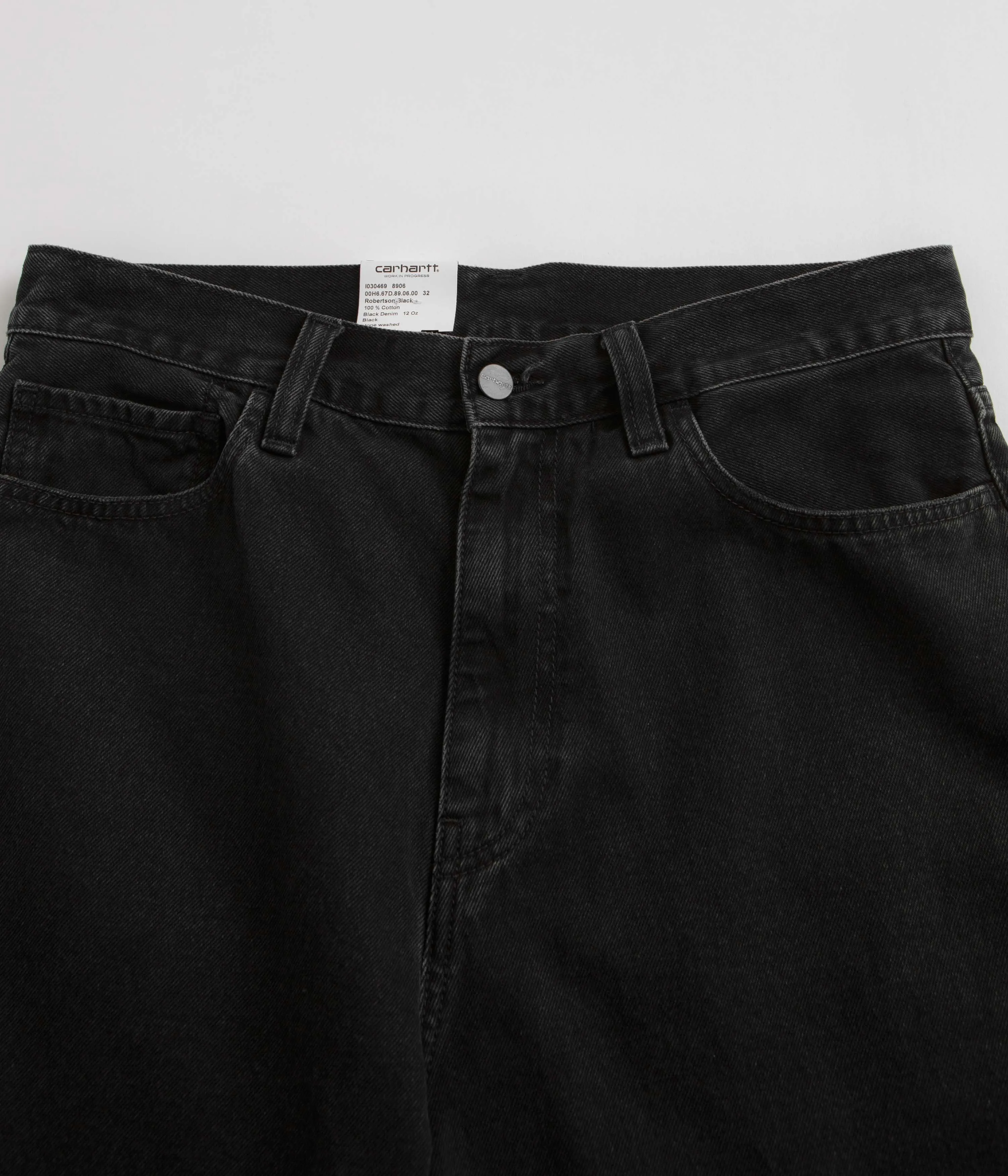 Carhartt Landon Shorts - Black Stone Washed