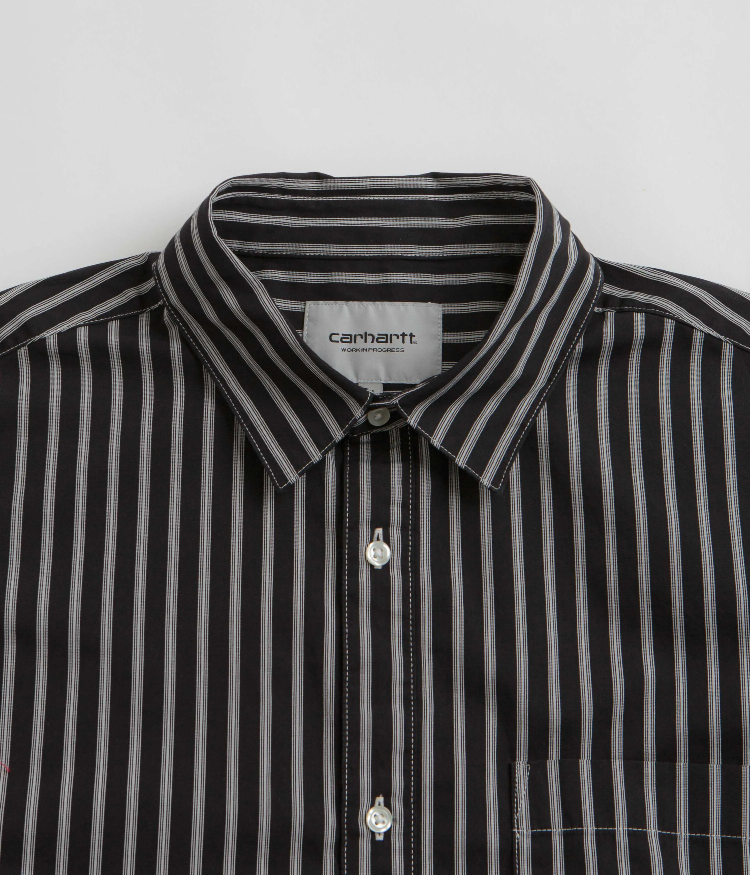 Carhartt Ligety Stripe Poplin Shirt - Black / Wax