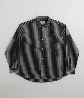 Carhartt Ligety Stripe Poplin Shirt - Black / Wax