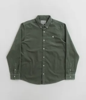 Carhartt Madison Fine Cord Shirt - Park / Wax