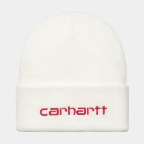 Carhartt Script Beanie hat 1030884 0WK wax-rocket one size