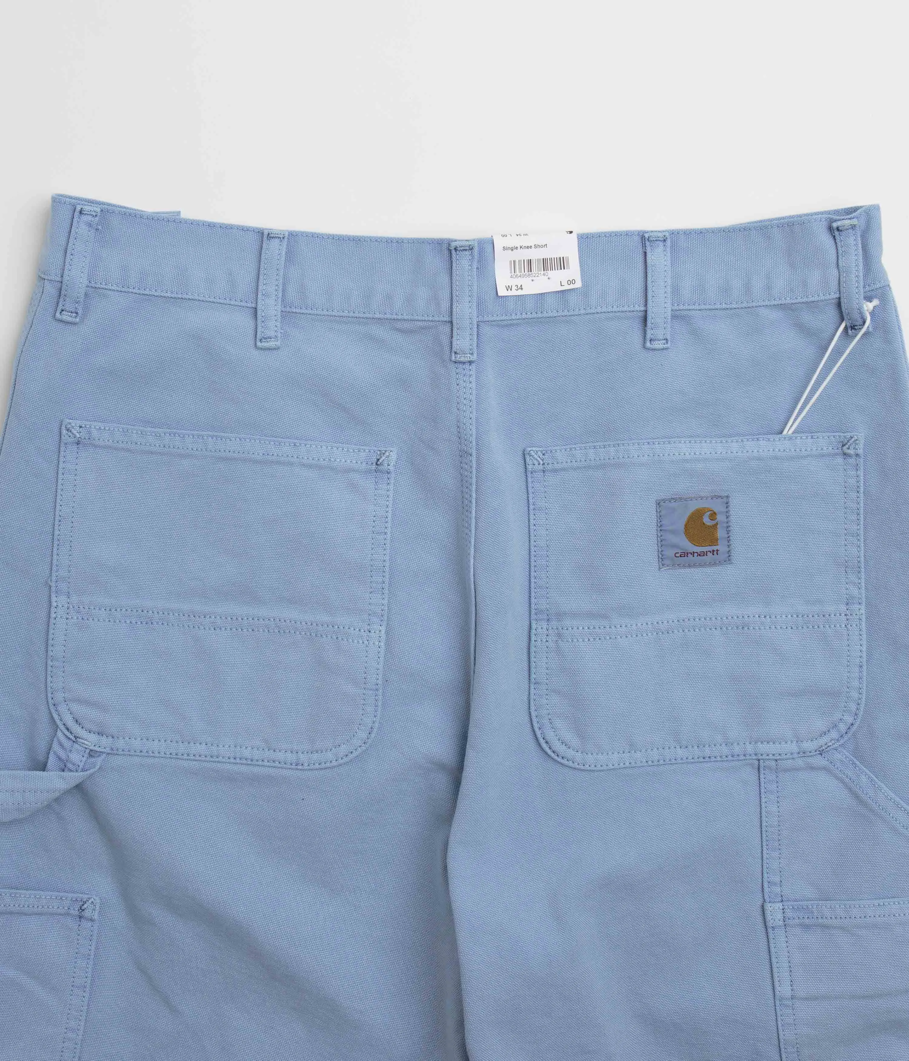 Carhartt Single Knee Shorts - Faded Piscine