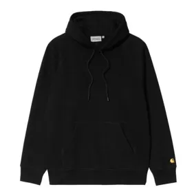 Carhartt WIP Hooded Chase Sweatshirt - Black/Gold