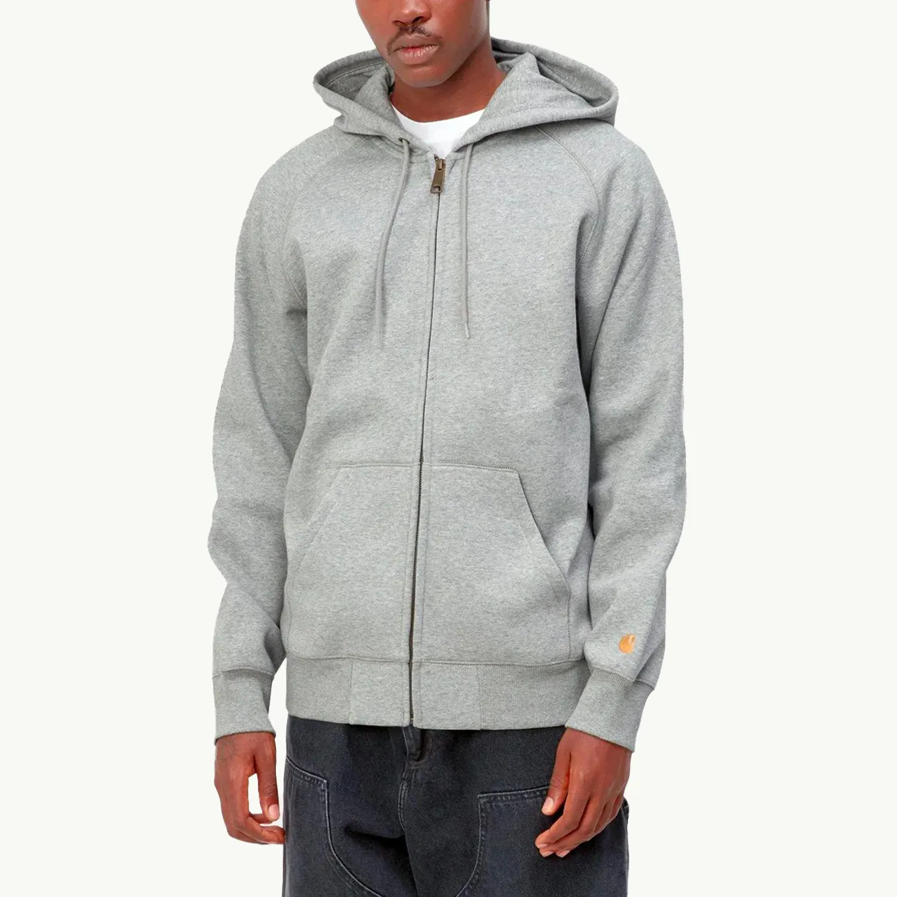 Chase Hooded Jacket - Grey Heather/Gold