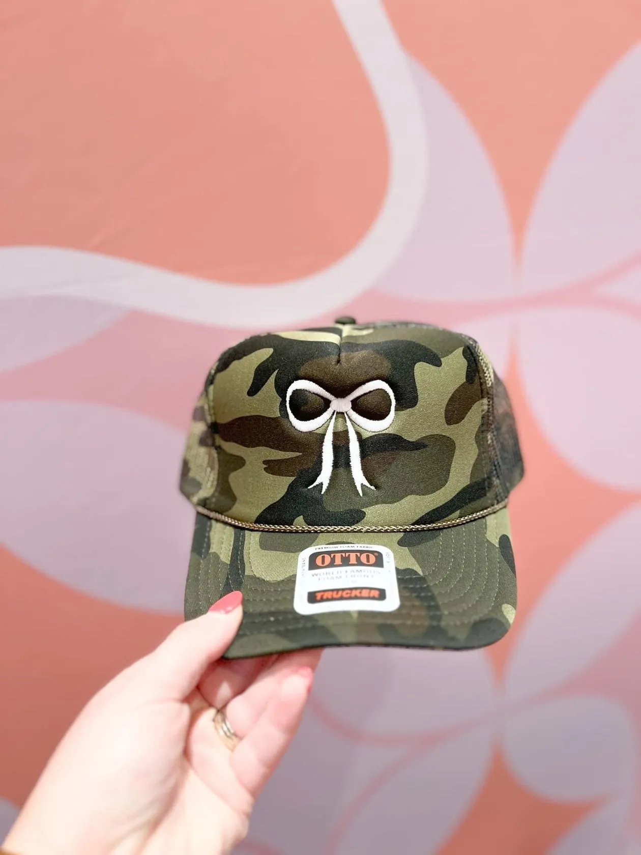 Class Act Bow Trucker Hat- Camo