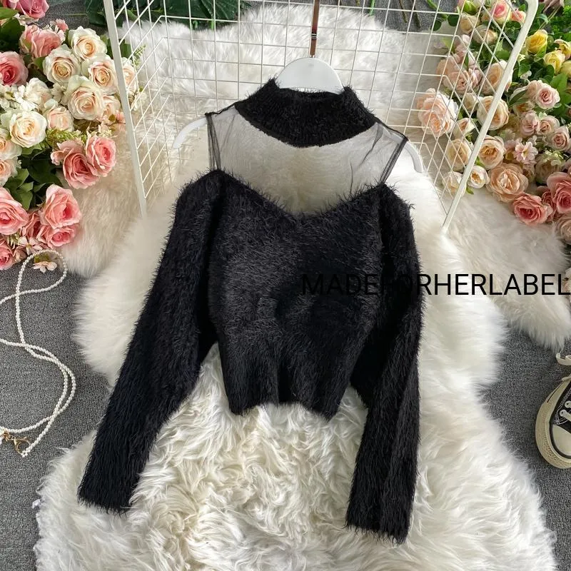 Diana Fur Mesh Pullover