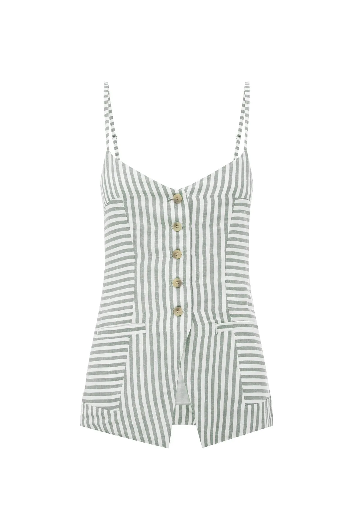 DIANA TOP - SEAGRASS STRIPE