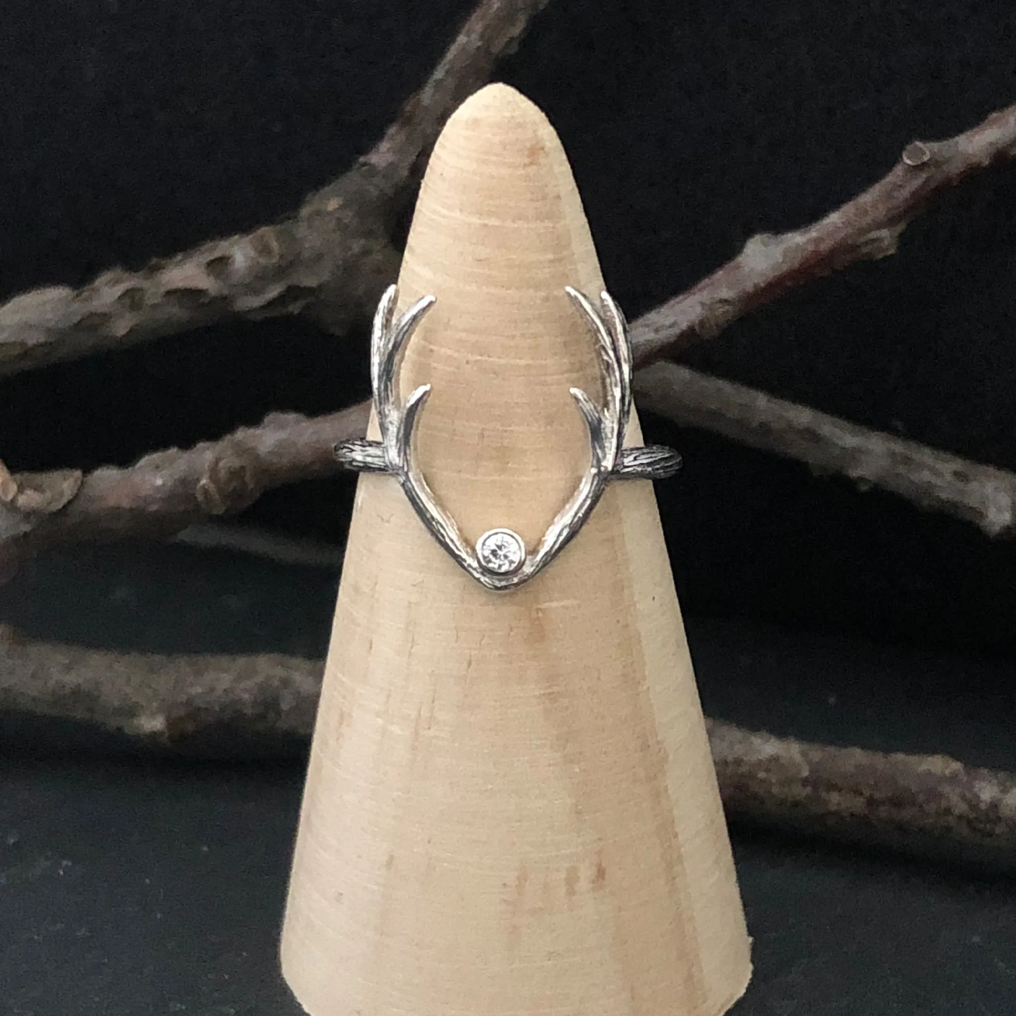 Diana's Stag Ring - Silver