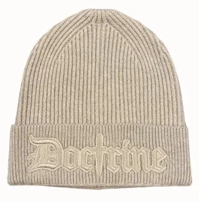 DOCTRINE LOGO SKULLCAP (HEATHER OATMEAL)