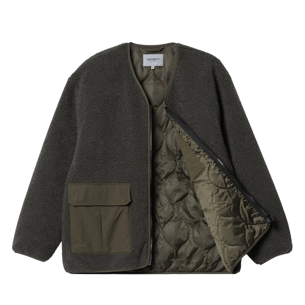 Felpa Uomo Carhartt WIP Devin Liner Verde