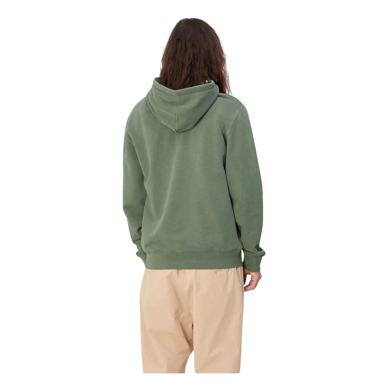 Felpa Uomo Carhartt WIP Hooded Duster Verde