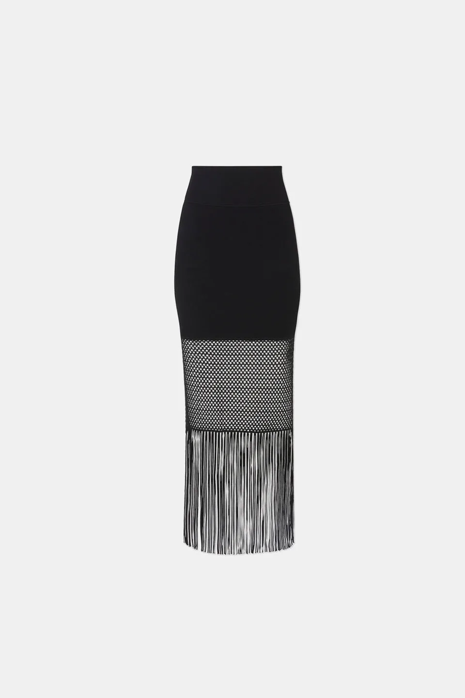 Fringe Diana Skirt - Black