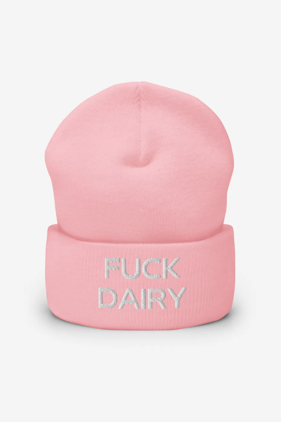 Fuck Dairy Cuffed Beanie