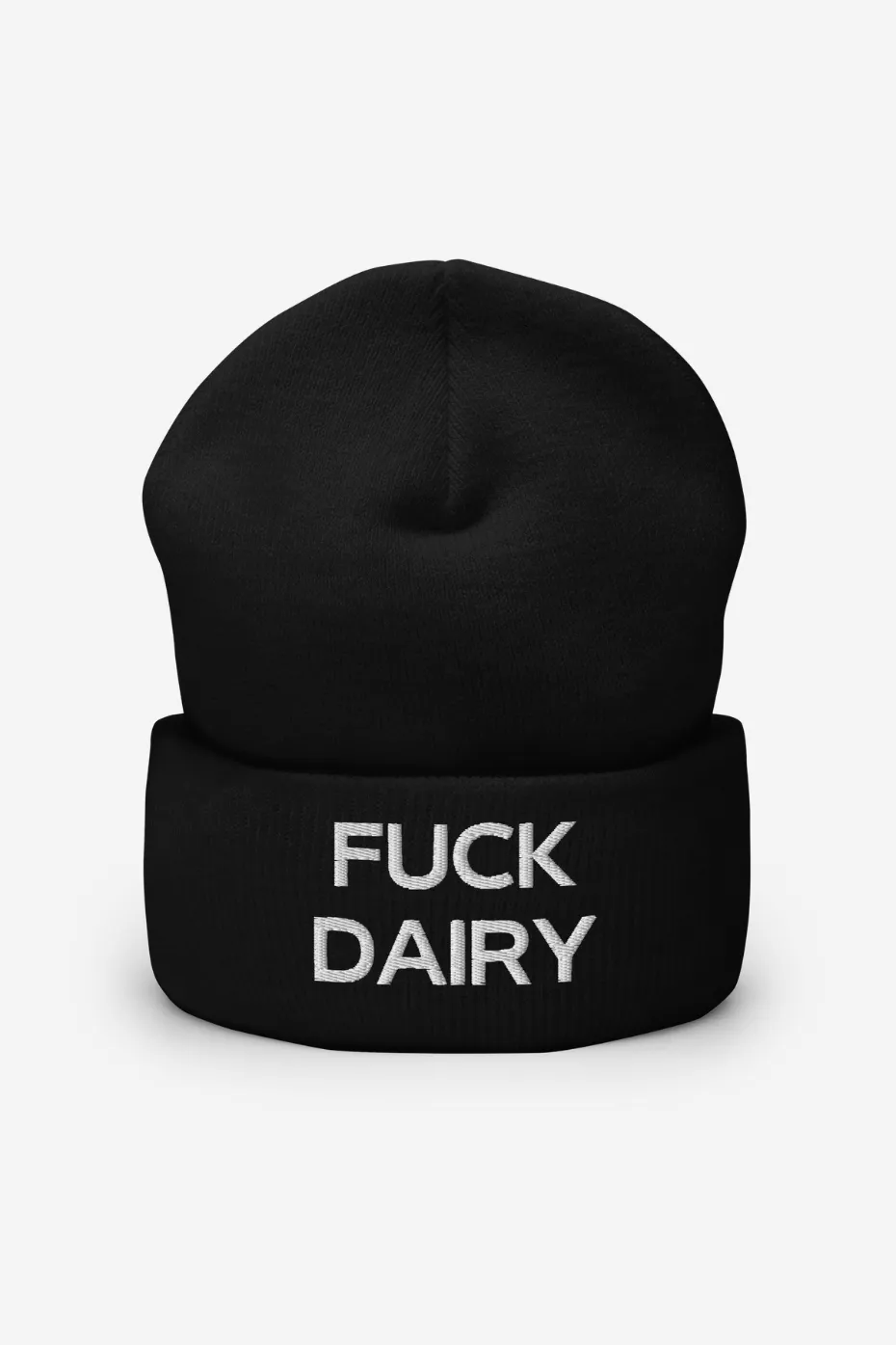 Fuck Dairy Cuffed Beanie