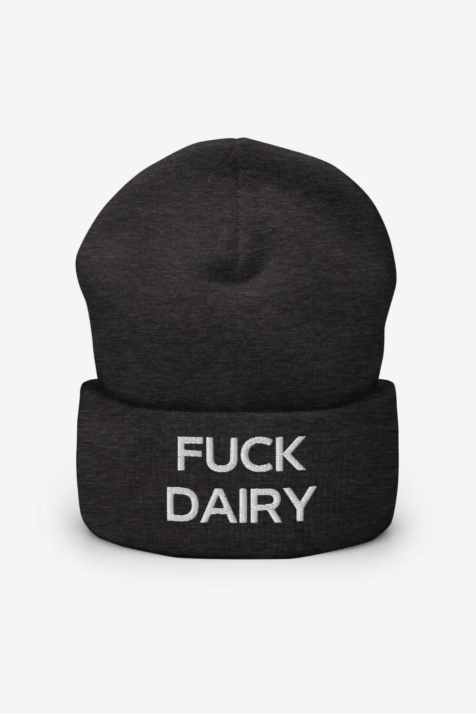 Fuck Dairy Cuffed Beanie