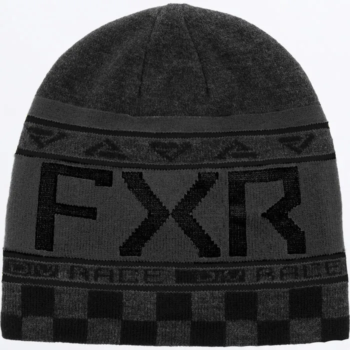 FXR Youth Race Division Beanie Char Heather/Black