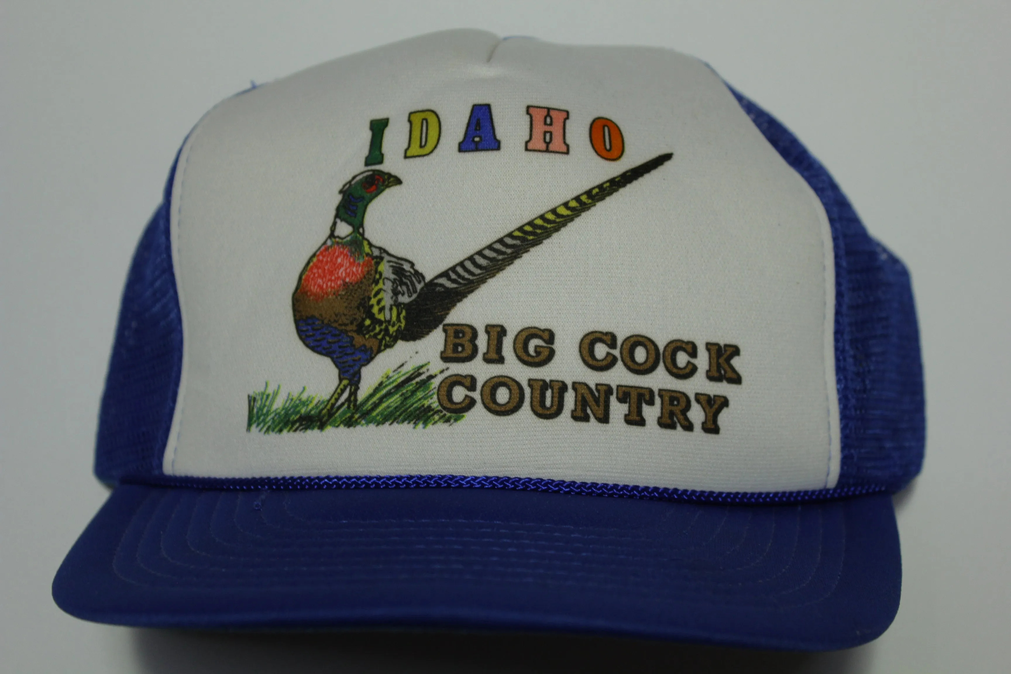 Idaho Big Cock Country Vintage Foam Mesh 80s Adjustable Back Snapback Hat