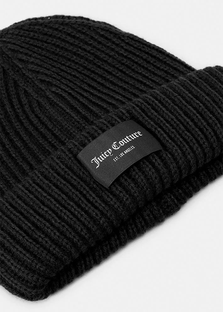 Juicy Couture Malin Chunky Knit Beanie Hue - Black