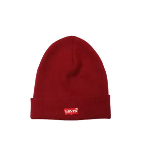 Levi's wide beanie hat for adults 380220184 burgundy