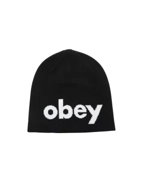 Lowercase Beanie - Black