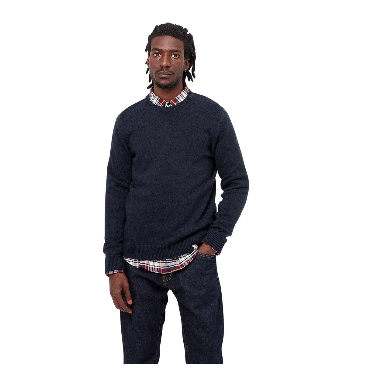 Maglione Carhartt WIP  Allen Sweater Blu Navy