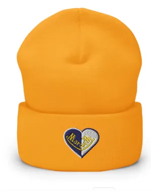 Marquette Split Heart Beanie