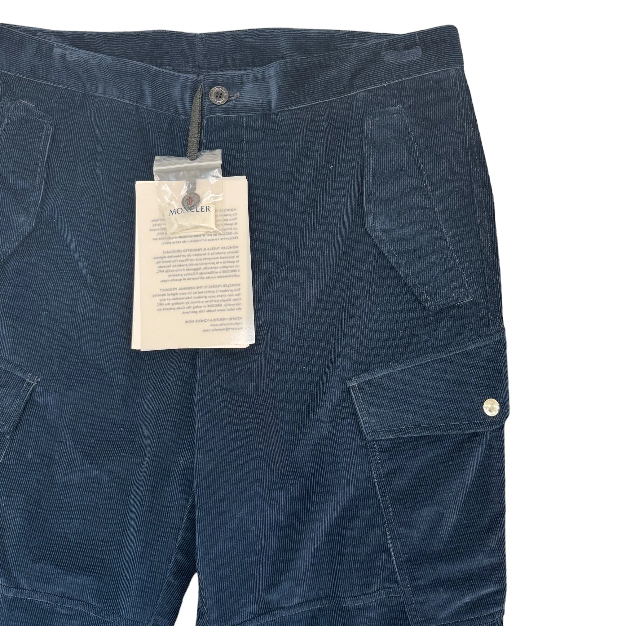 Men's Genius Corduroy Cargos Navy Size IT 50 / UK 34