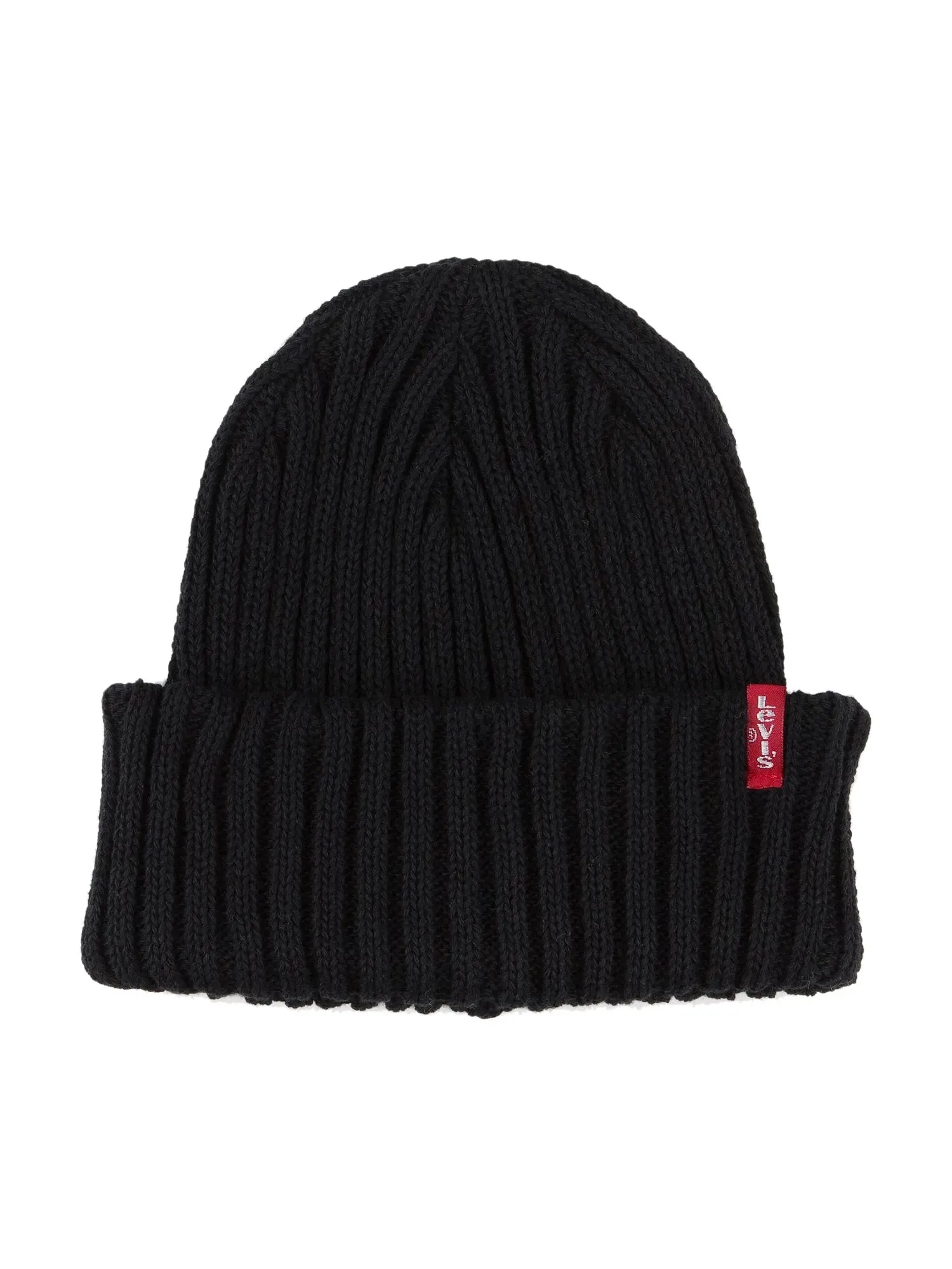 Mens Levis Ribbed Knit Beanie Hat - Stylish & Comfortable Winter Headwear