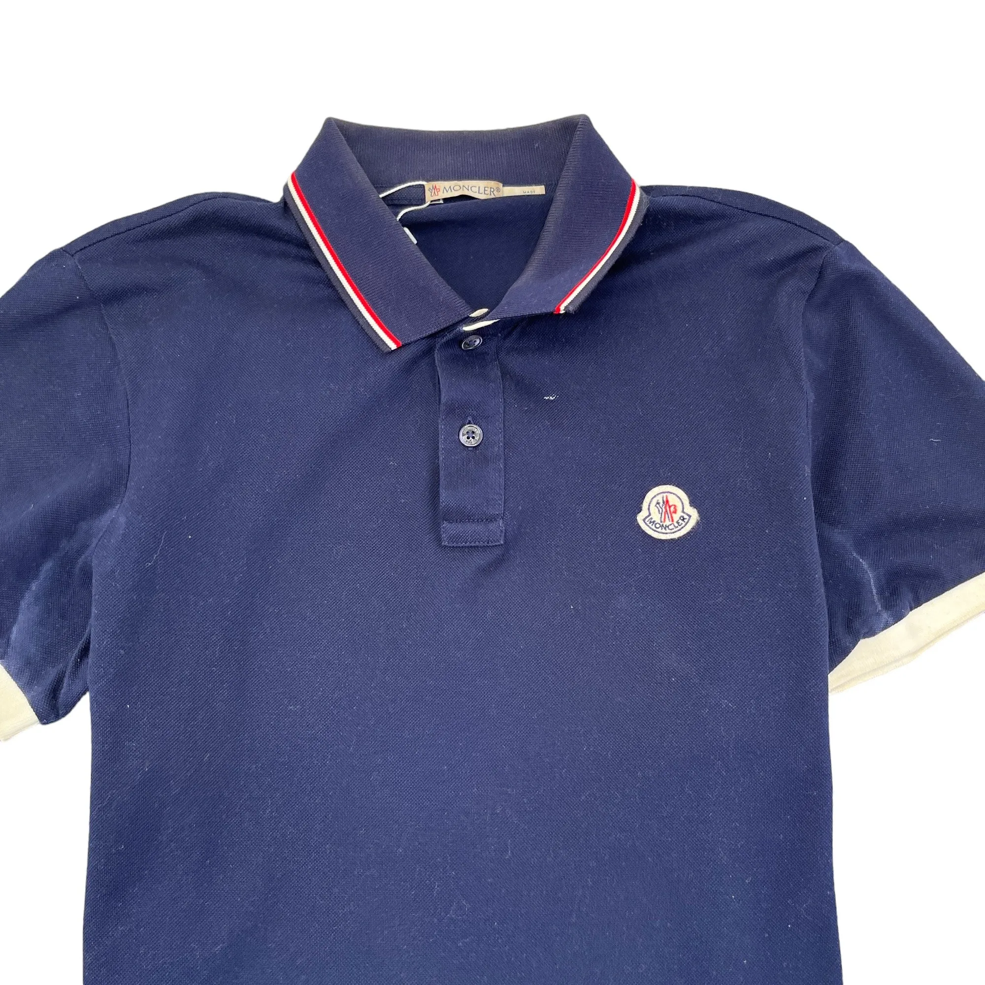 Men's Maglia Polo Shirt Navy Size S