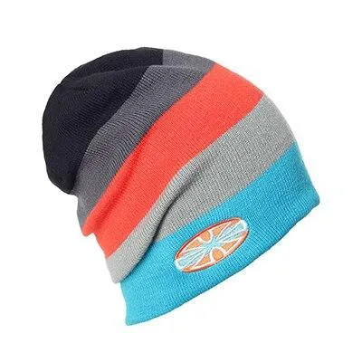 Multicolored Striped Knit Winter Hat, Beanie or Skullies