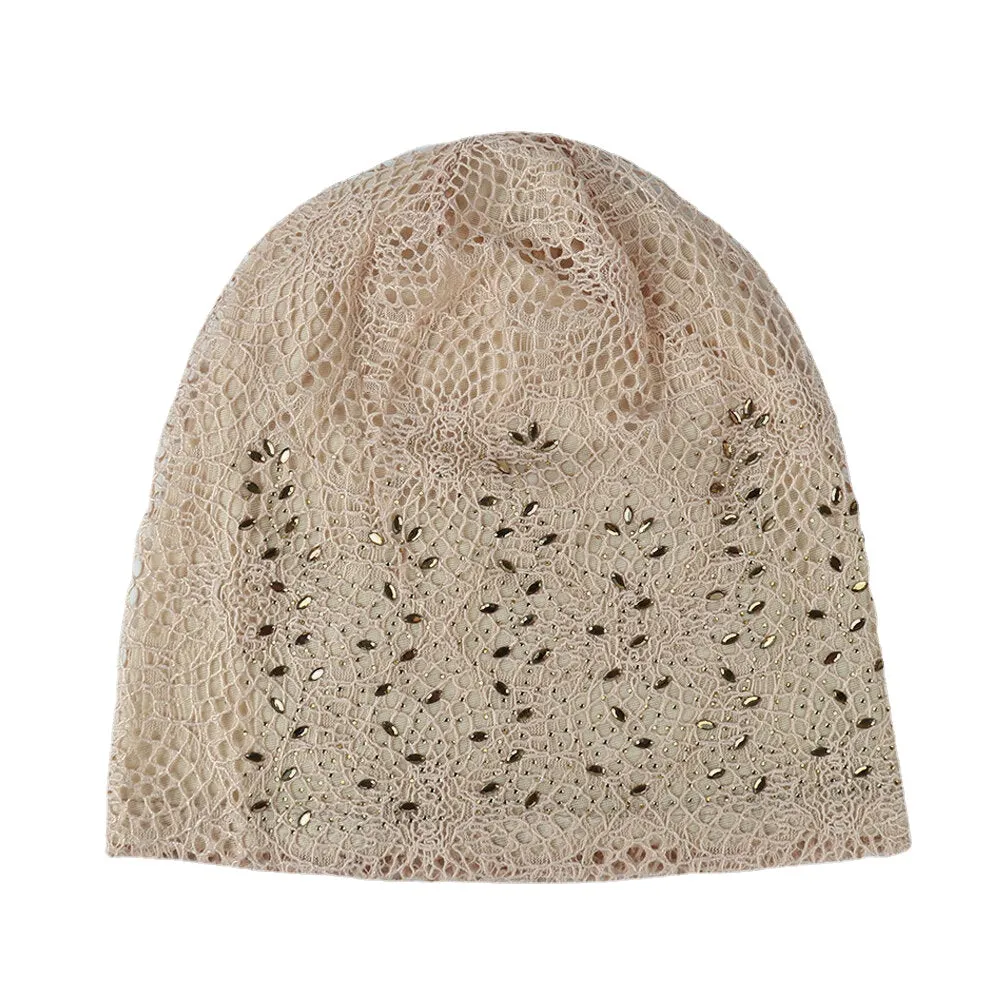 New Knitting Cutout Beanie Hat Breathable Caps