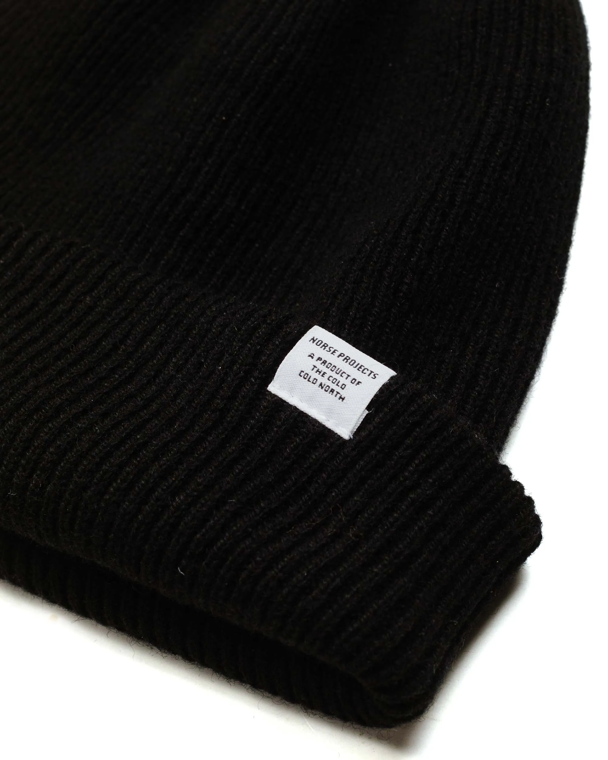 Norse Projects Norse Beanie Black