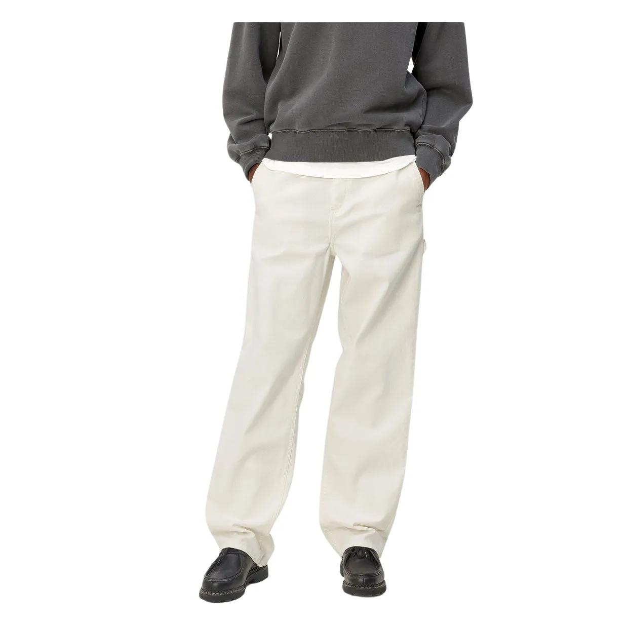 Pantaloni Donna Carhartt WIP W' Pierce Pant Straight Bianco Panna