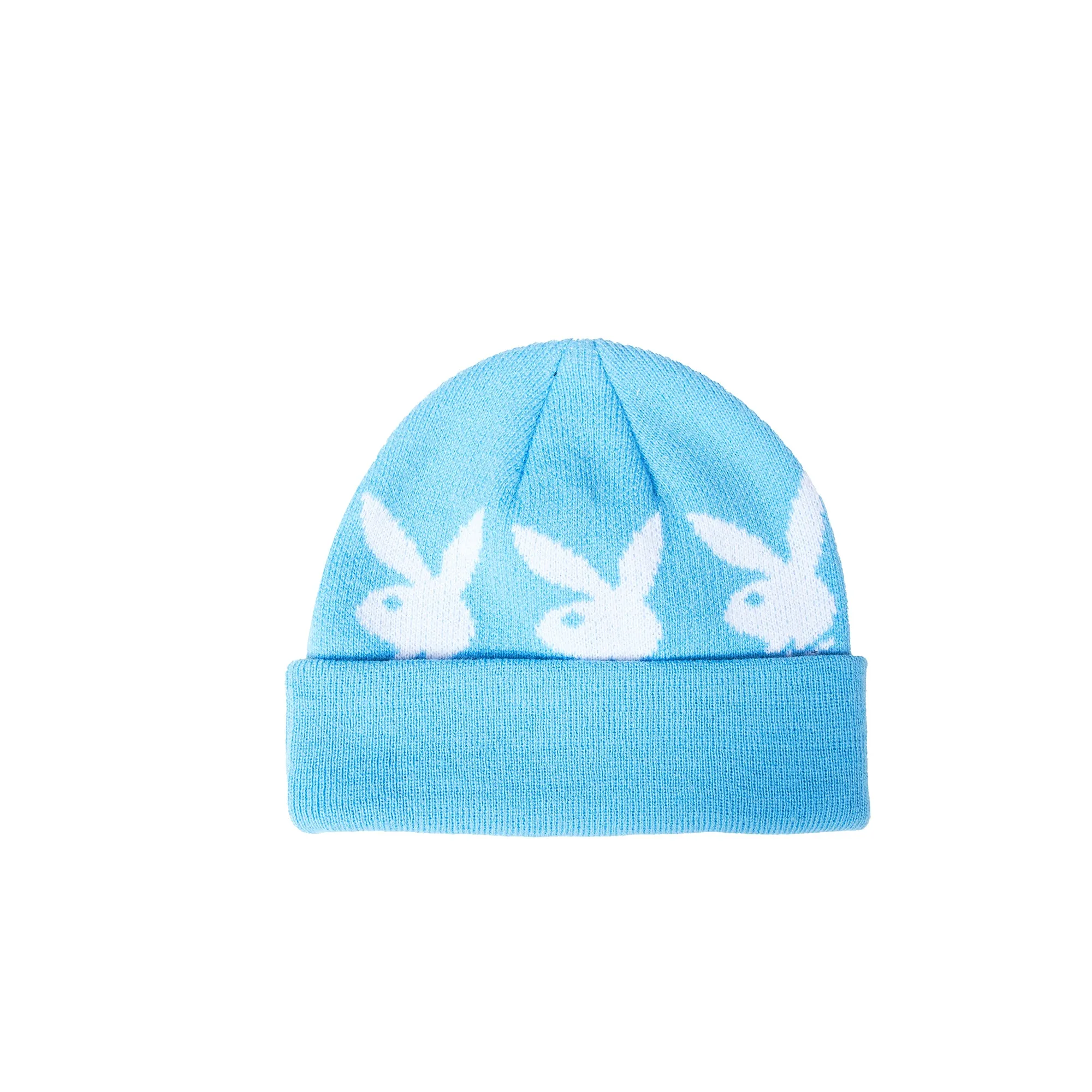 Pleasures x Playboy Mens Jaquard Beanie 'Light Blue'